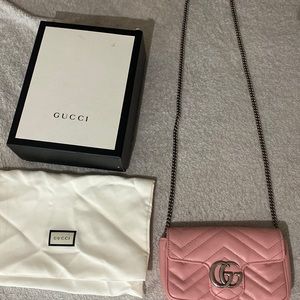 Gucci Marmont Gg Super Mini Matelasse Leather